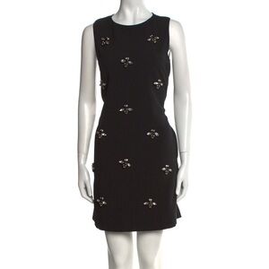 Nicole Miller Black Mini Dress with Embellishments